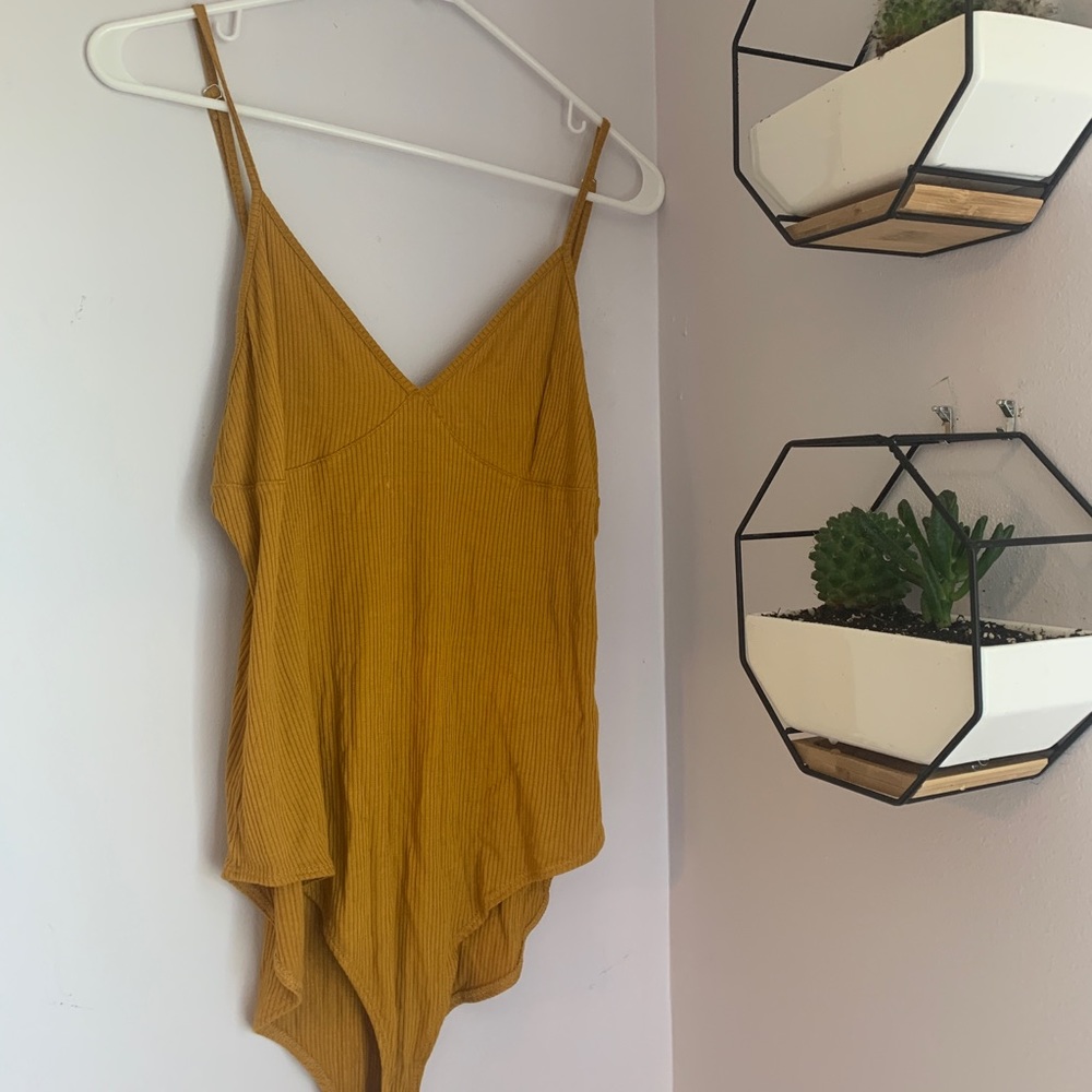 Mustard Yellow Tank Top Bodysuit